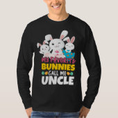 Bunny Call Me Uncle Happy Easter Sunday Egg Easter T-shirt (Voorkant)