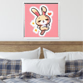 Bunny Canvas Afdruk (Insitu (Slaapkamer))