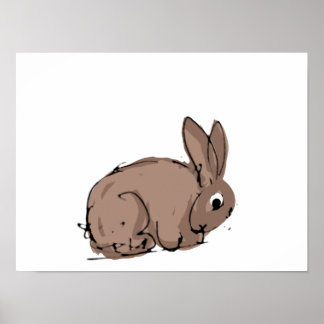 Bunny Card Poster