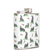 Bunny Carrot Craze Hip Flask (kies kleur) Heupfles (Rechts)