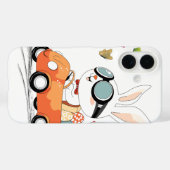 Bunny Carrot Hopping Ride Case-Mate iPhone Case (Achterkant (horizontaal))