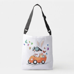 Bunny Carrot Hopping Ride Crossbody Tas