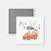 Bunny Carrot Hopping Ride Magneet (Voorkant / Achterkant)