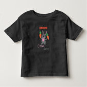 "BUNNY CARROT LOVE" PERSONALISEERD TODDLER T-SHIRT (Voorkant)