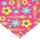 Bunny Carrot Spring Birthday Party Tafelkleed (Gekanteld)