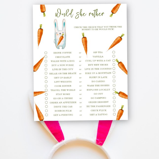 Bunny & Carrot - Zou zij liever - babyspel (Creator heeft geüpload)
