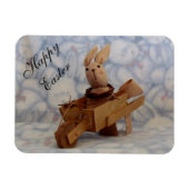  Bunny Cart Easter Magnet Magneet (Horizontaal)