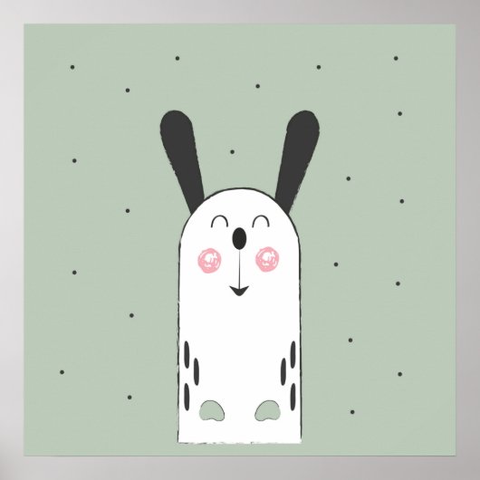 Bunny Cartoon Kinder Poster (Voorkant)