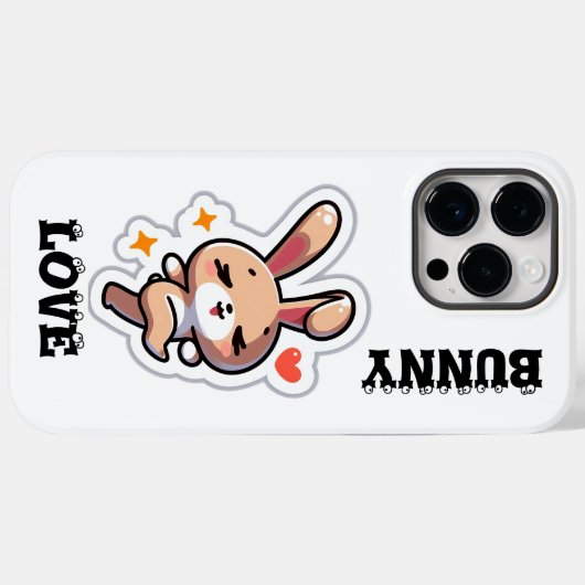 Bunny Case-Mate iPhone Case (Achterkant (horizontaal))