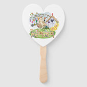 Bunny Celebrates Paasdag Handwaaier (Voorkant)