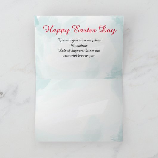 Bunny Celebrates Paasdag Kaart (Binnen)