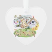 Bunny Celebrates Paasdag Ornament (voorkant)