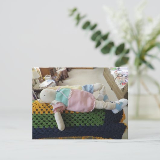 Bunny Centerfold Briefkaart (Staand voorkant)