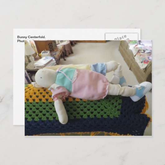 Bunny Centerfold Briefkaart (Voorkant / Achterkant)