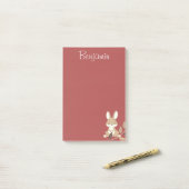 Bunny Charm Post-it® Notes (Op bureau)