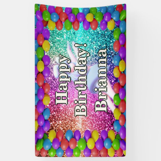 Bunny Cheerleader Gepersonaliseerd karakter verjaa Spandoek (Verticaal)