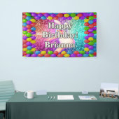 Bunny Cheerleader karakter verjaardag Spandoek (Beurs)