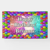 Bunny Cheerleader karakter verjaardag Spandoek (Horizontaal)