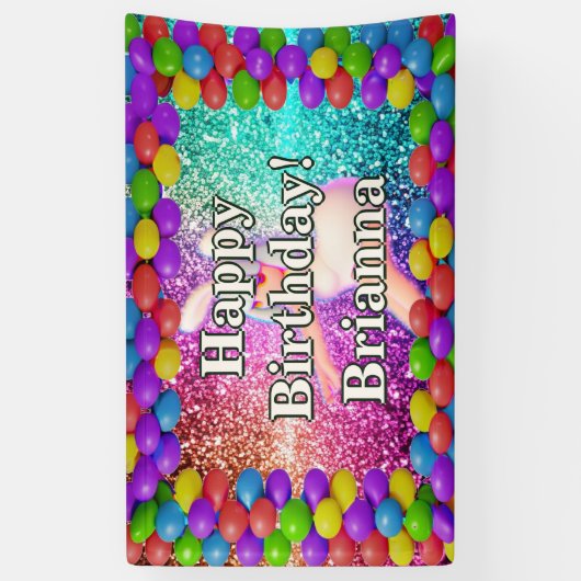 Bunny Cheerleader karakter verjaardag Spandoek (Verticaal)