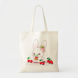 Bunny & Cherries: Sweet Harmony Tote Bag
