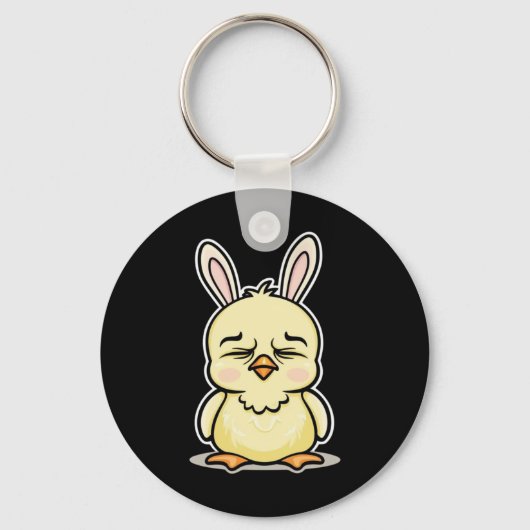 Bunny Chick Sticker 1 Sleutelhanger (Voorkant)
