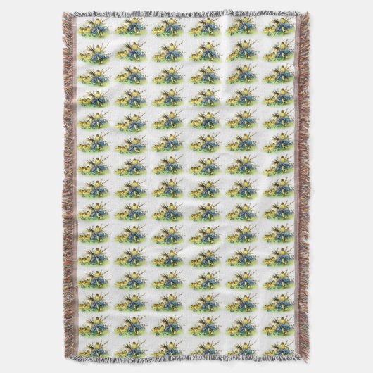 Bunny & Chicks Stijl Paasdeken Deken (Voorkant Verticaal)