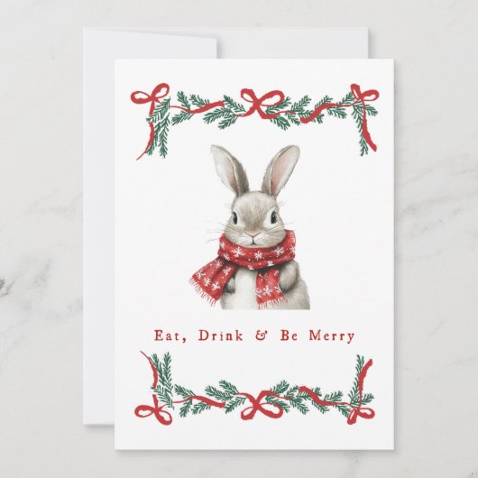  Bunny Christmas Kaart (Voorkant)