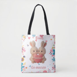 Bunny Christmas Stocking – Personal Holiday Ch arm Tote Bag