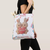Bunny Christmas Stocking – Personal Holiday Ch arm Tote Bag (Dichtbij)