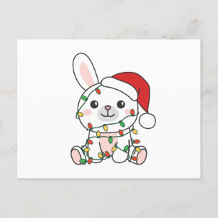 Bunny Christmas Winter Dieren Vakantie Bunnies Feestdagenkaart