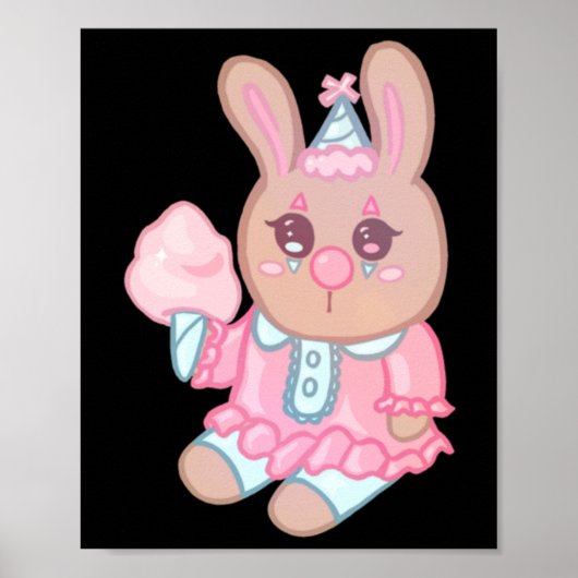 Bunny Clown Sticker Poster (Voorkant)