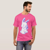 Bunny Coffee (Paars) T-shirt (Voorkant volledig)