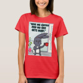 bunny coffee quote t-shirt (Voorkant)