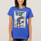 bunny coffee quote t-shirt (Voorkant)