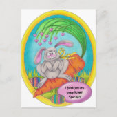 Bunny Colored-words Briefkaart (Voorkant)