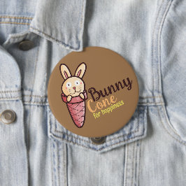 Bunny Cone Ronde Button 4,0 Cm
