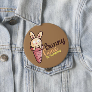 Bunny Cone Ronde Button 4,0 Cm