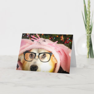 Bunny Corgi Easter-groet Kaart