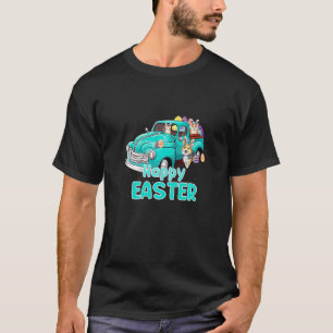 Bunny Corgi Gelukkige Pasen Dag Truck Hond Voor Ma T-shirt
