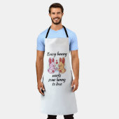 Bunny Couple Love Heart Easter Lovers Schort (Gedragen)