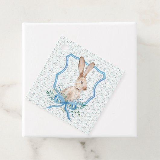 Bunny Crest gunsttag Bedankjes Labels (In situ)