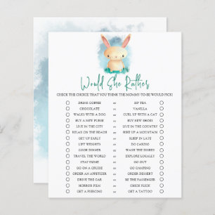 Bunny cub / Zou ze liever Baby shower spelen?