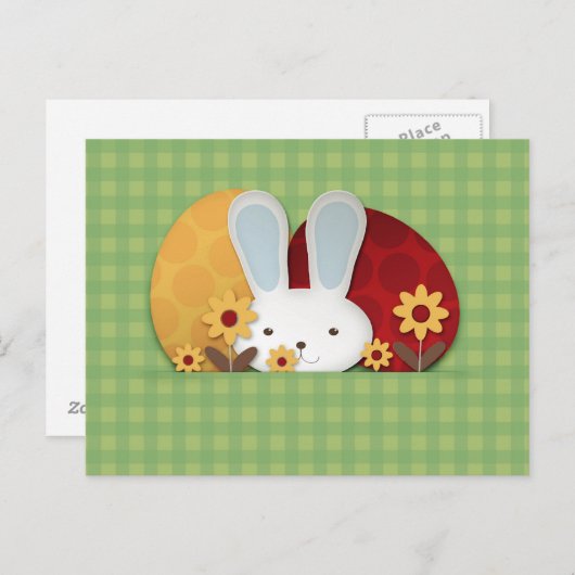 Bunny Cute Briefkaart (Voorkant / Achterkant)