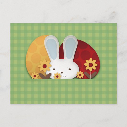 Bunny Cute Briefkaart (Voorkant)
