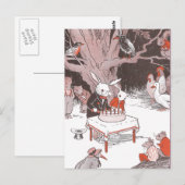 Bunny Cuts verjaardagstaart Briefkaart (Voorkant / Achterkant)