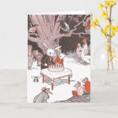 Bunny Cuts verjaardagstaart Kaart (Gele Bloem)