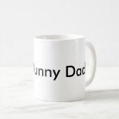 Bunny Dad Rabbit Funny Personalize Koffiemok (Voorkant rechts)