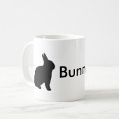 Bunny Dad Rabbit Funny Personalize Koffiemok (Voorkant links)