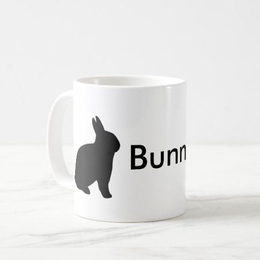 Bunny Dad Rabbit Funny Personalize Koffiemok (Voorkant links)