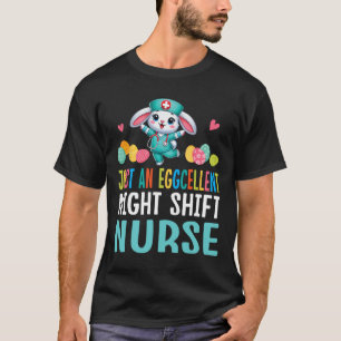Bunny Dance Paaseieren op slechts een uitstekende T-shirt